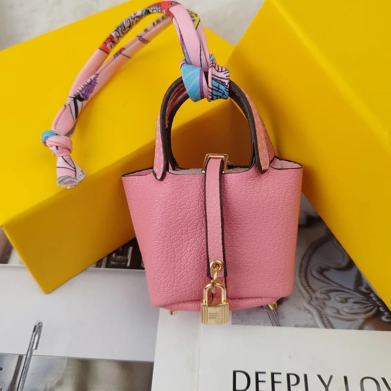 Mini Bag Pendant Keychain – Creative Portable Zero Wallet, Bracelet, and Bluetooth Earphone Multifunctional Hanging Accessory