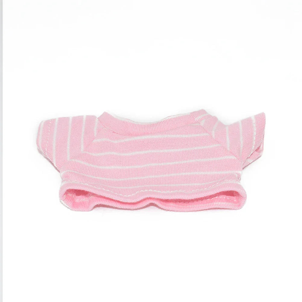 17cm Labubu Doll Clothes Set - Macaron Overalls with Color-Matched Accessories for Dolls