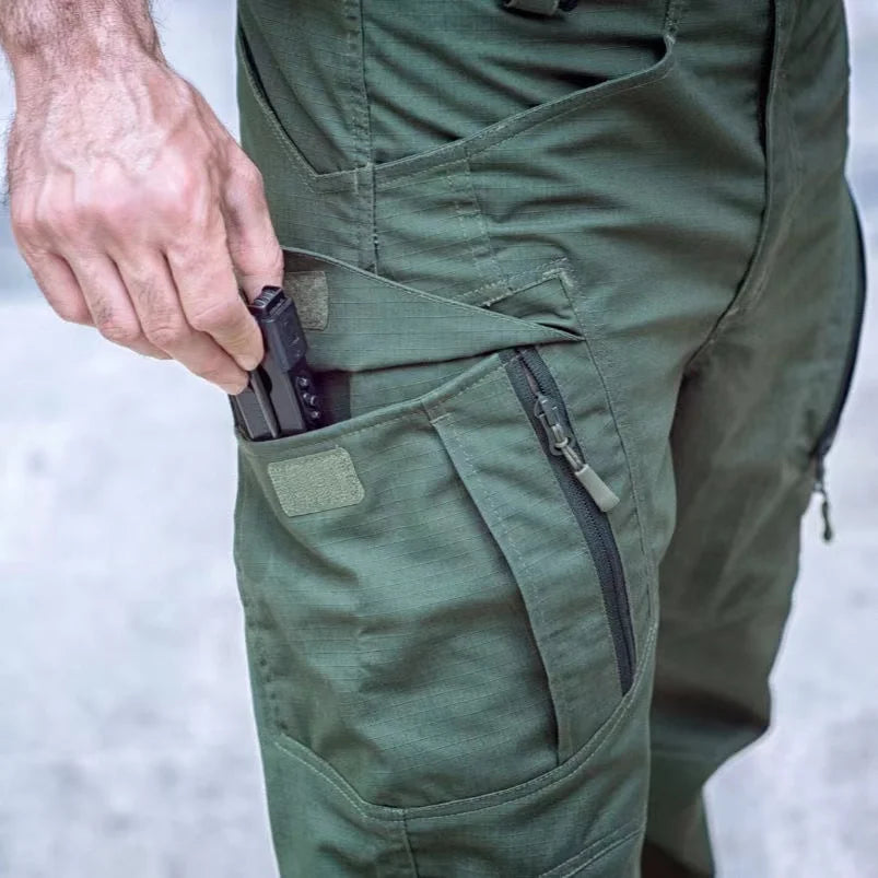 Men's Spring & Autumn Cargo Pants — Elastic Outdoor Trousers for Hiking, Trekking, Camping, Running & Cycling