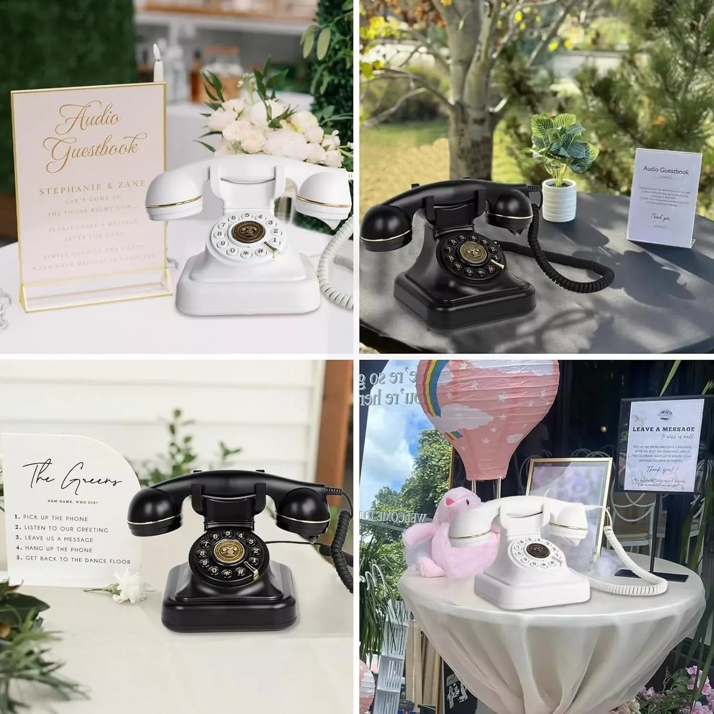 Audio Message Book – Wedding Guest Voice Blessing, Phone Check-In, Birthday Party & Celebration Voice Message Book