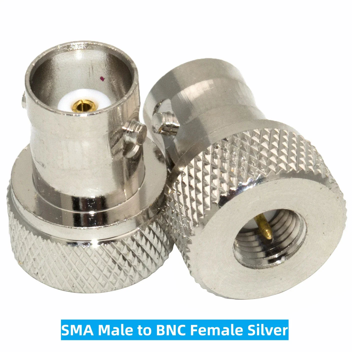 Black BNC Female to SMA Female Adapter – Antenna Connector for Baofeng UV-5R Series Radios (UV-5RA/5RB/5RC/5RD)