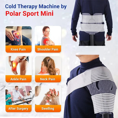 Knee Cryotherapy Ice Machine — Cold Therapy Cuff with Compression for Pain Relief
