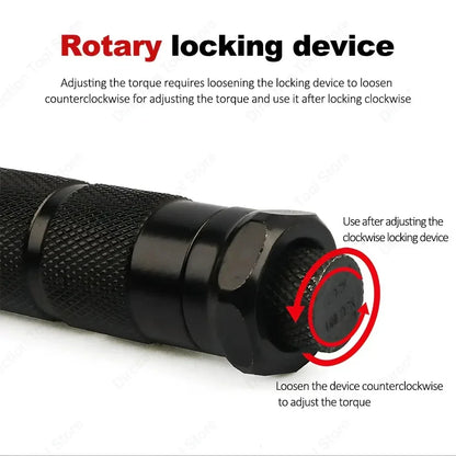 3/8” Bidirectional Torque Wrench — 5-60/19-110/10-140N·m Preset Tool for Bicycle, Motorcycle & Car Repair