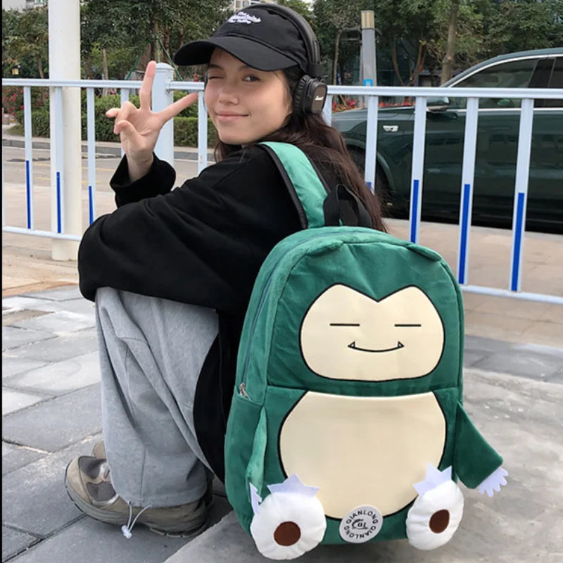 MINISO Switch Pokémon Cappy Beast Plush Backpack — Large Capacity Couple Bag, Anime Toy Storage & Gift Accessory