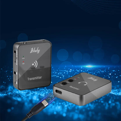 Btuty 2.4GHz Wireless Earphone Monitor System – Rechargeable Transmitter & Receiver with Lossless Digital Transmission