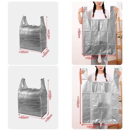 10PCS Large Capacity Thick Plastic Storage Bags — Moving & Packaging Bags for Clothes, Toys, Bedding & Blankets
