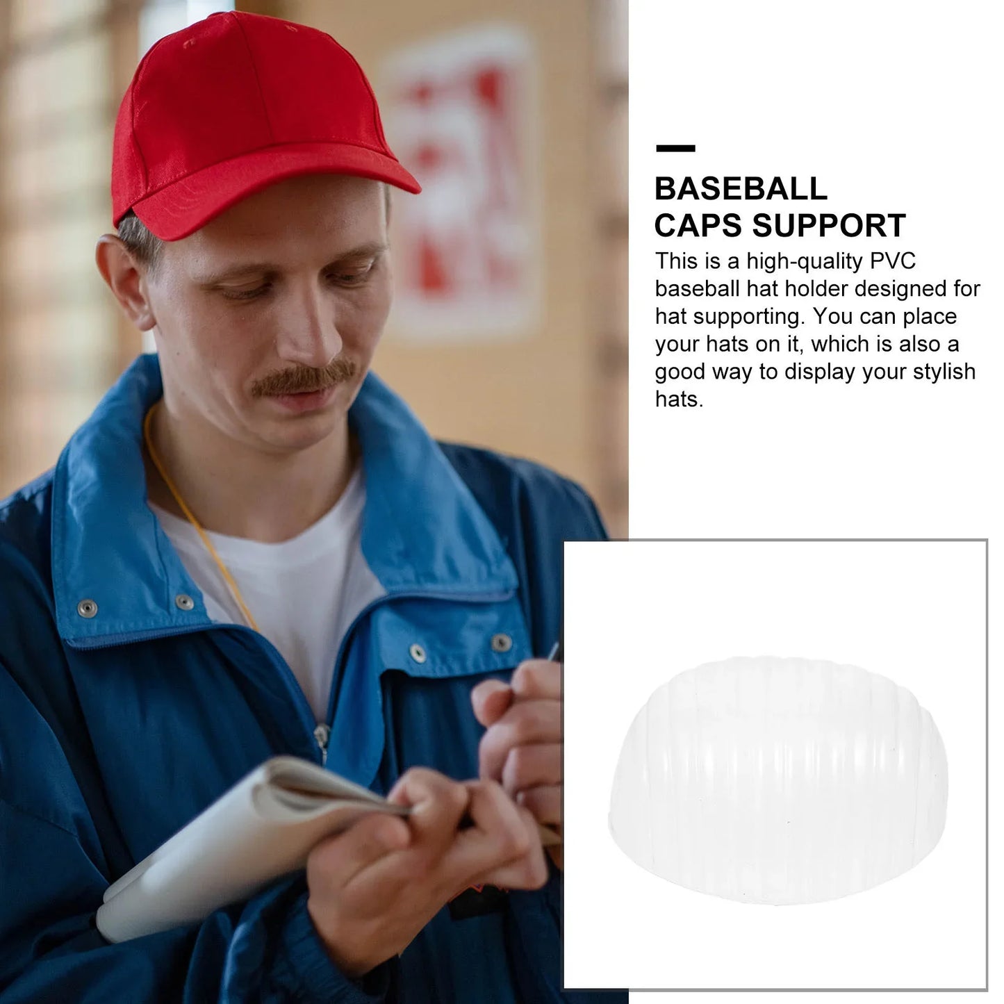 20PCS Baseball Cap Insert Holder – Universal PVC Inner Support Pad for Hat Crown Stability
