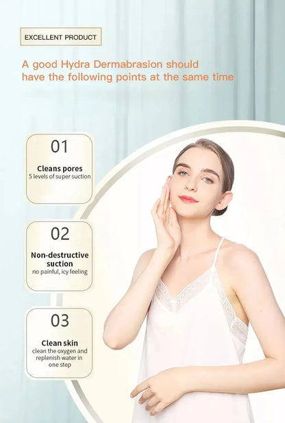 New Peeling Beauty Device – Small Bubble Oxygen Injection Hydra Dermabrasion Aqua Facial Cleaner for Blackhead Removal