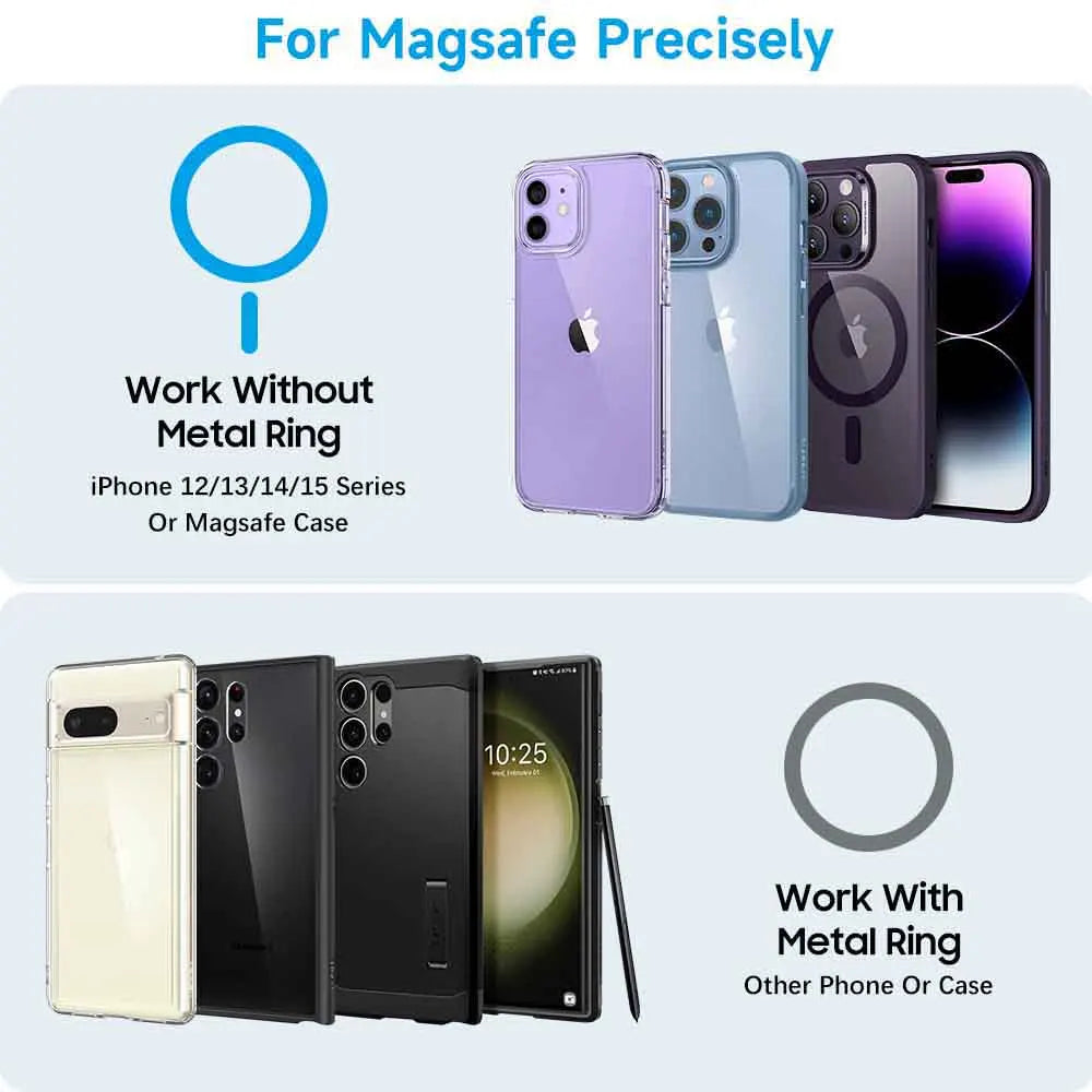Tenmtoo Gym Magnetic Phone Holder – 360° Adjustable Stand for MagSafe, Compatible with iPhone 15/14/13 & 4.7-6.5 Inch Smartphones