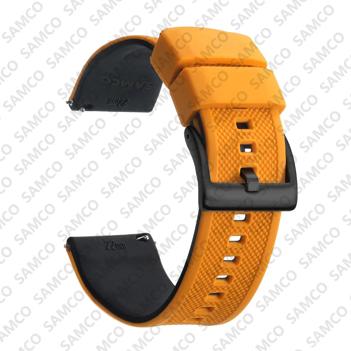 Premium Silicone Watch Band – Quick Release Rubber Strap, 18mm 20mm 22mm Replacement Watchband