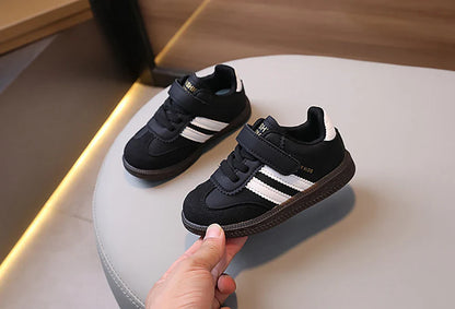 Children’s Fashion Sport Shoes – PU Leather Ergonomic Soft-Soled Sneakers for Boys and Girls