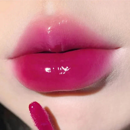 Glass-Like Lip Lacquer - Mirror Shine Hydrating Smudge-Proof Long-Wear Lip Gloss