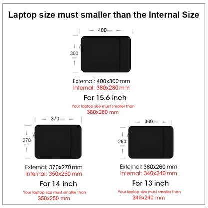 Laptop Bag Case - Protective Notebook Sleeve for MacBook Air Pro 13-15.6 Inch, Lenovo, Dell, HP & Xiaomi Computers