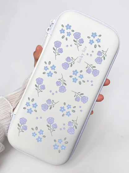 Blossom Guard: Lucky Flower Protective Storage Bag for Nintendo Switch Lite - Portable Carrying Case with Console Cover & Protector