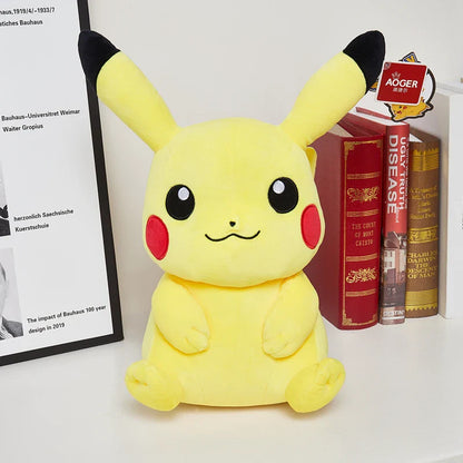 Kawaii Large Pikachu Stuffed Toy – High-Quality Pokémon Plush Doll with Gengar Peluche Pillow, Perfect Xmas Gift for Kids and Friends