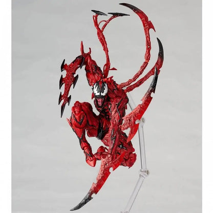 AMAZING YAMAGUCHI Carnage & Venom Action Figure – Marvel Legends Spider-Man Statue with Joint Mobility & Changeable Face, Kids Toy Gift