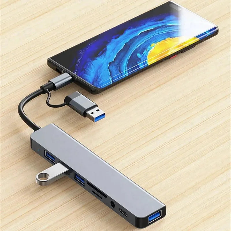 USB-C Hub Thunderbolt 3 Docking Station Splitter – Laptop Adapter for MacBook Air M1 & iPad Pro
