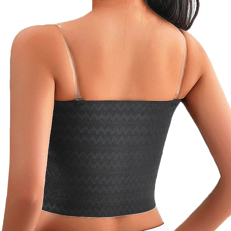 Breast Shaper Binder with Bra Straps – Breathable Transgender Chest Binder Top for Tomboy & Lesbian Style