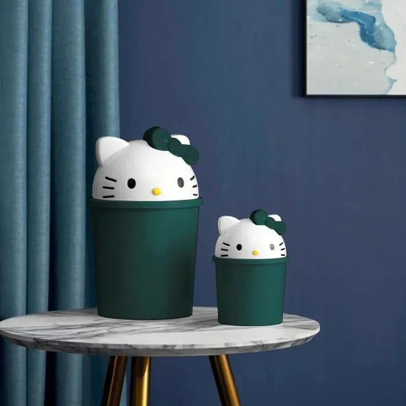 New Sanrio Hello Kitty Kawaii Dustbin – Trash Can for Living Room, Bedroom & Toilet