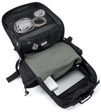 QT&QY 25L/45L Tactical Backpack – Outdoor Survival & Hiking Rucksack for Men & Women, Bug Out Bag with Bottle Holder