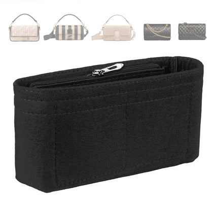 Trendy Felt Insert Bag Organizer — Makeup & Cosmetic Bag Liner for Women's Handbags and Accessories