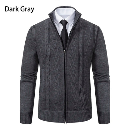 2023 Autumn & Winter Cashmere Padded Sweater Coat - Warm Casual Men’s Knitted Jacket