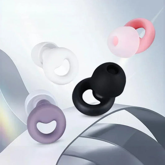 Anti-Noise Silicone Earplugs — Sleep, Noise Reduction, Waterproof Swimming, Soft Soundproof Ear Protectors