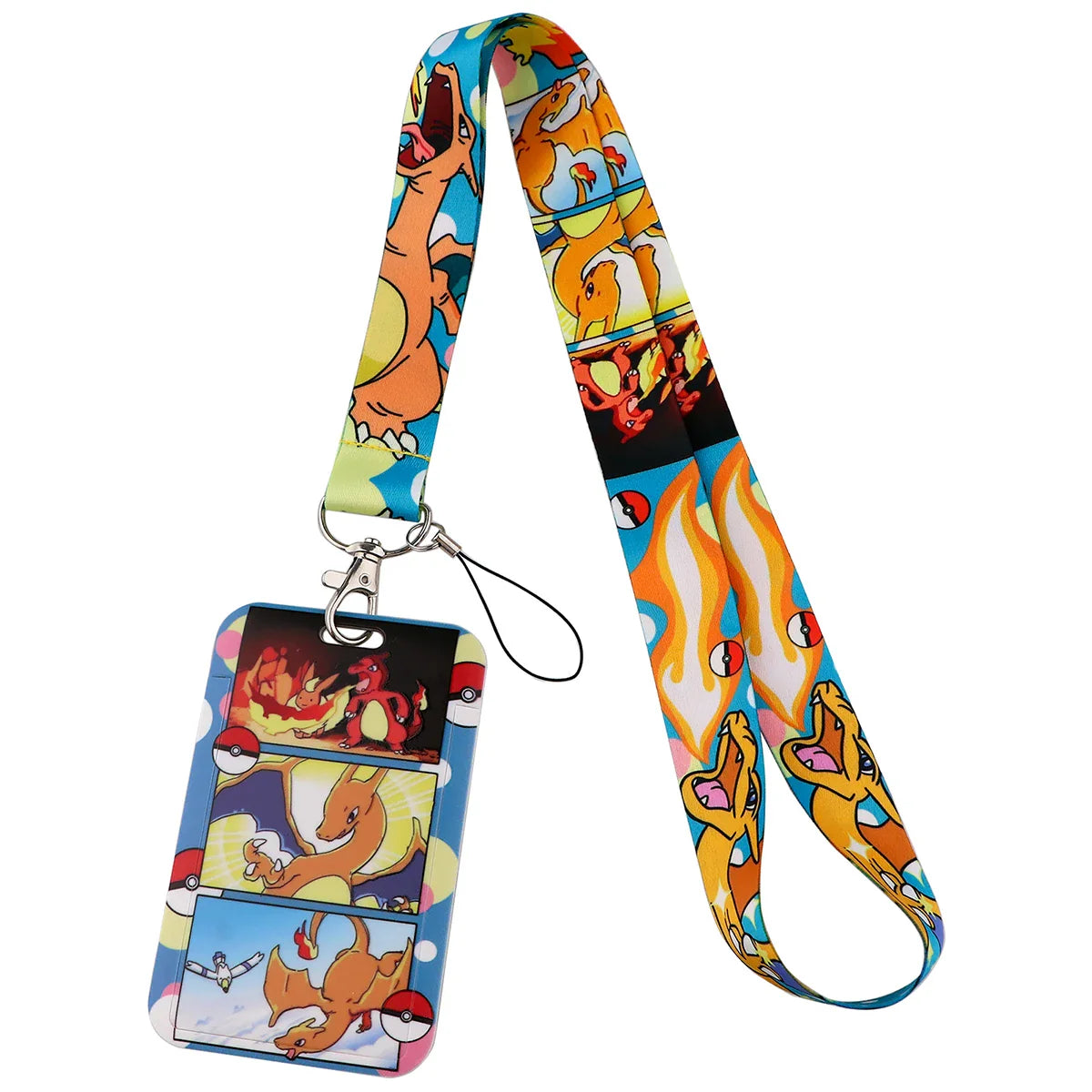 FI24 Japanese Anime Lanyard – Student Card & Badge Holder, Neck Strap for Phone, Subway & Access Cards, Gift for Kids