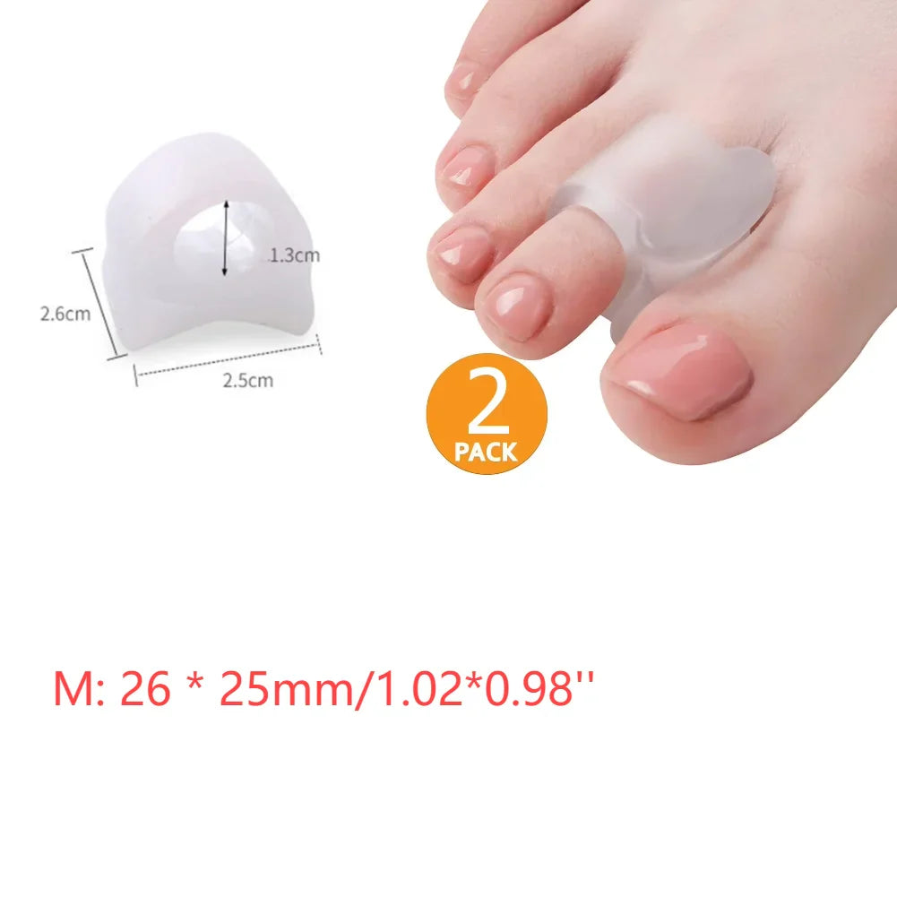 Silicone Bone Thumb Orthotic Corrector – Hallux Valgus Toe Separator for Foot Care and Pain Relief