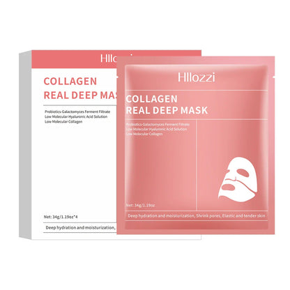 4PCS Collagen Sleeping Masks – Hydrating, Moisturizing & Whitening for Smooth, Translucent Skin