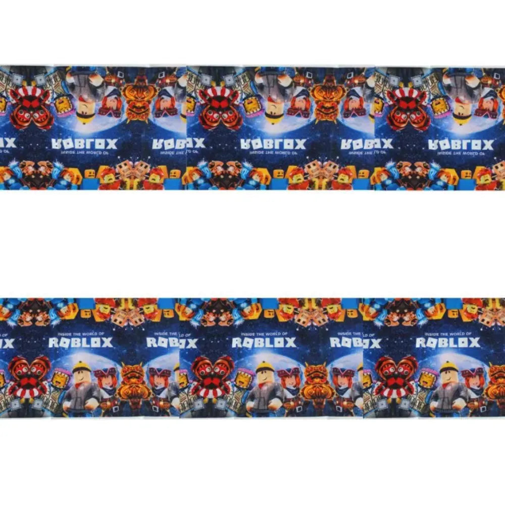 Hot Roblox Theme Party Tablecloth – 108×180cm Disposable Birthday Party Supplies for Boys, Party Decorations & Tableware