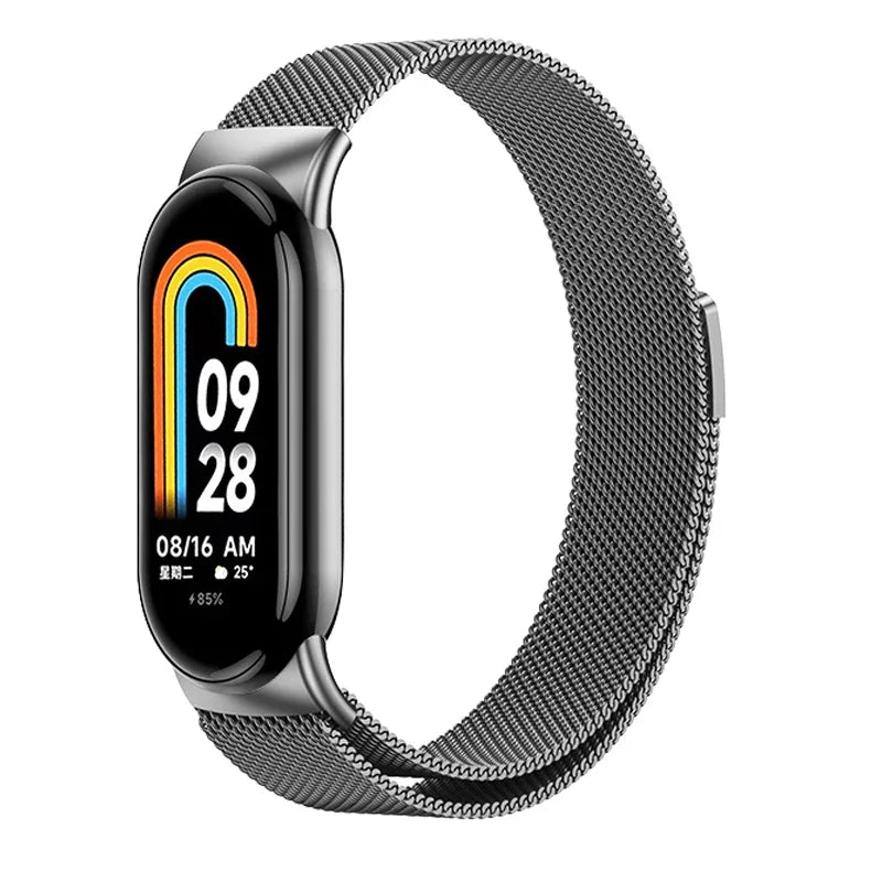 Metal Stainless Steel Strap for Xiaomi Mi Band 8 & 9 – Replacement Smart Bracelet Watchband
