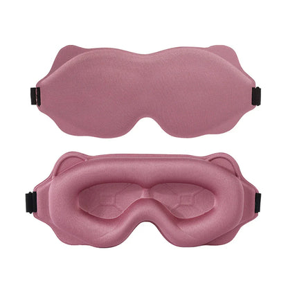 3D Padded Sleep Mask for Eyes — Soft Light-Blocking Eyepatch, Sleeping Aid & Eye Shade Blindfold