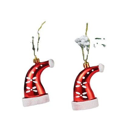 Christmas Tree Hanging Ornament – Red & White Candy Cane Pendant for Xmas, Home Decor & New Year 2024