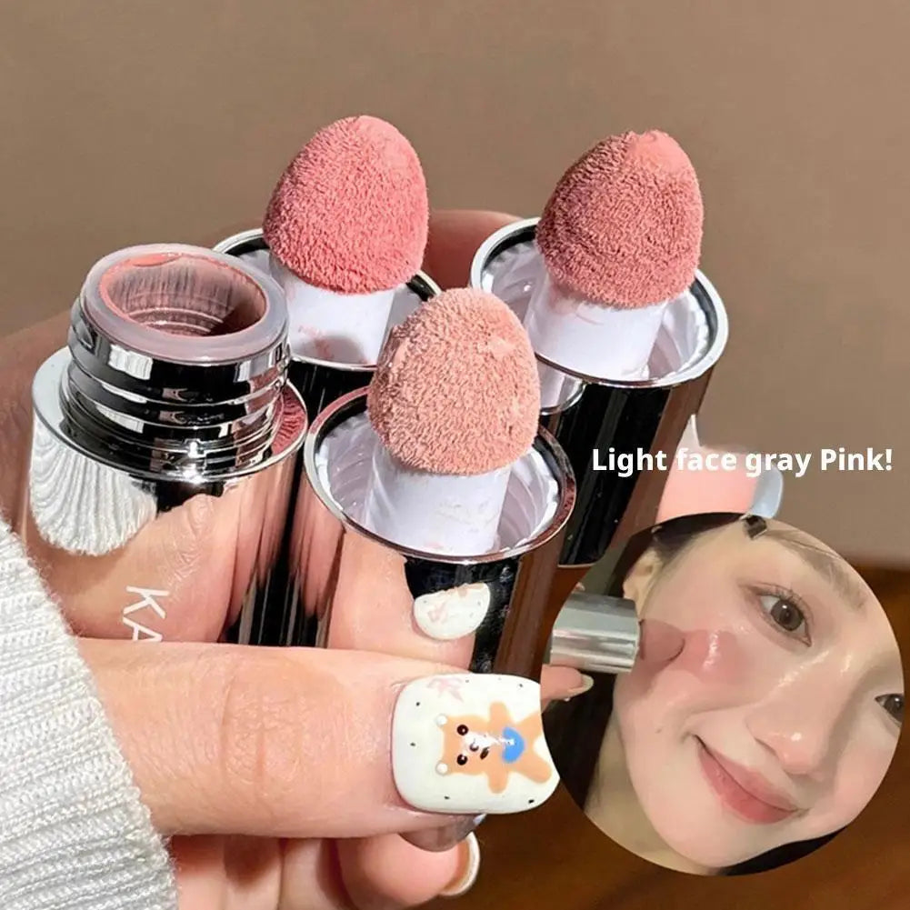 Velvet Liquid Blush Matte – Natural Long-Lasting Facial Contour & Brightening Makeup with Sponge Applicator
