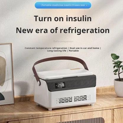 Insulin Refrigerated Box — Constant Temperature Medicine Cooler for Car Travel & Home Use