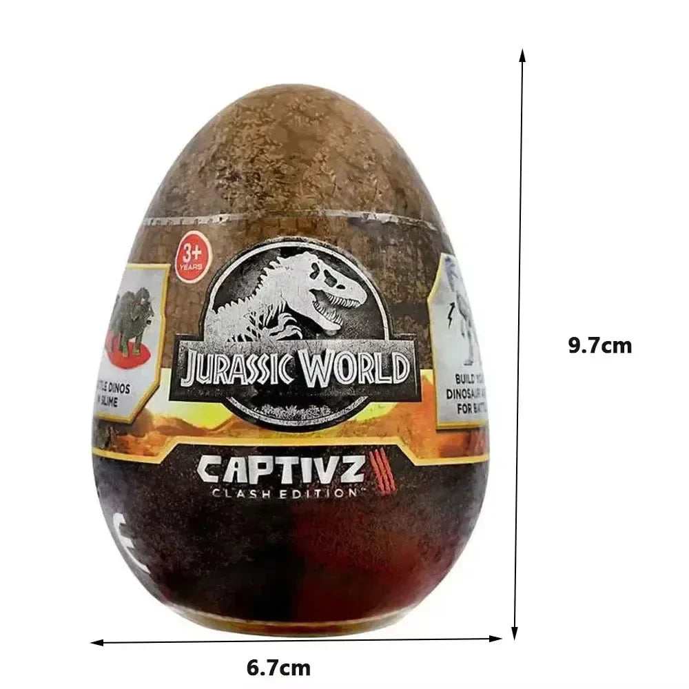 Jurassic World Captive 3 Clash Edition Dinosaur Egg Blind Box — 10cm Mini Slime Surprise, Full Box Collection
