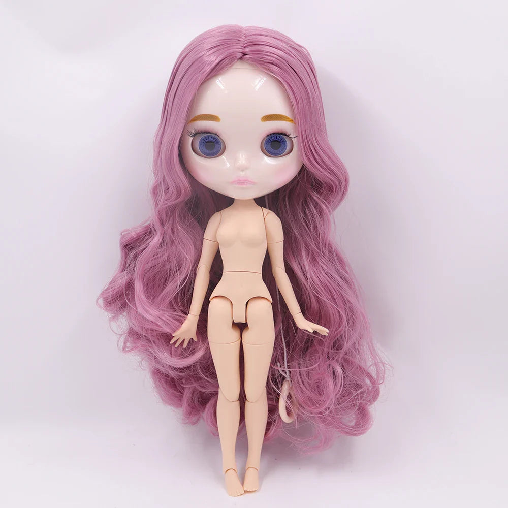 ICY DBS Blythe Doll 1/6 Joint Body 30cm BJD – Shiny Face with Extra Hands, DIY Fashion Doll Gift