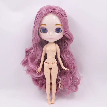 ICY DBS Blythe Doll 1/6 Joint Body 30cm BJD – Shiny Face with Extra Hands, DIY Fashion Doll Gift