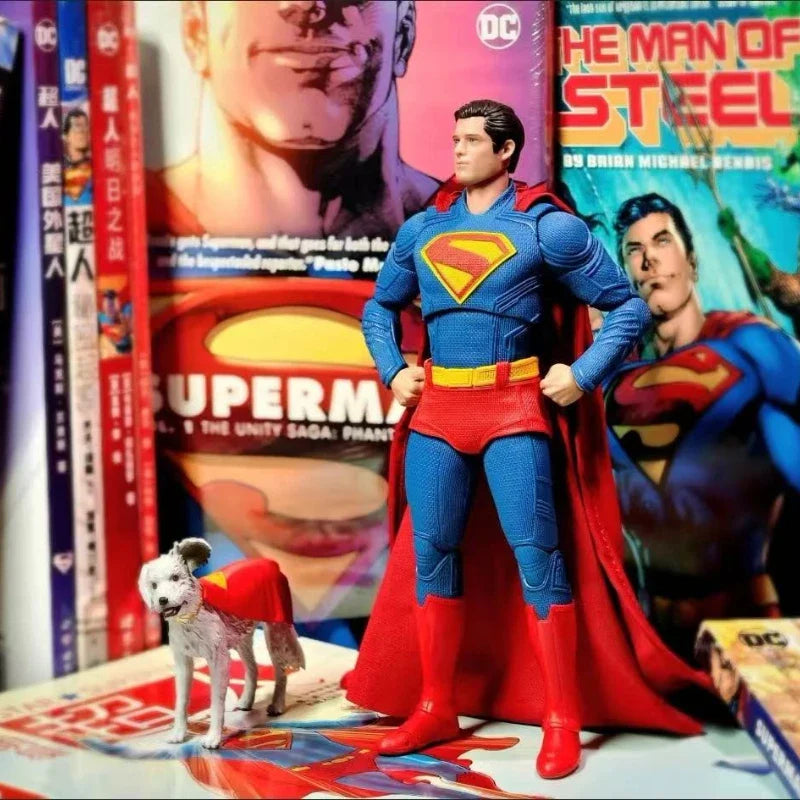 2025 Fondjoy David Corenswet Superman Action Figure – 1/9 PVC Movable Figure Toy for Kids & Boys Gift