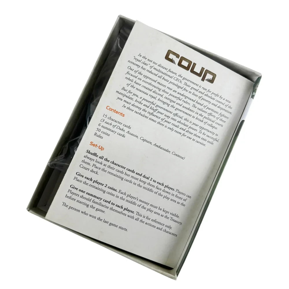 Indie Boards and Cards Coup – Reformation 2nd Edition Expansion Card Game, Strategic Bluffing Party Card Game for Adults & Family Fun