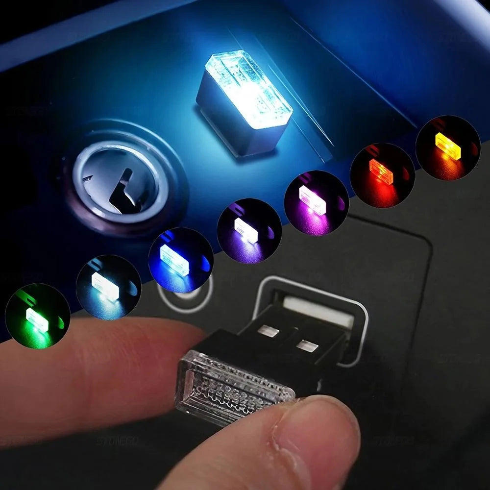 Mini USB LED Car Light – Plug & Play Interior Atmosphere Lamp, Emergency & Decorative USB Auto Lighting by Stonego