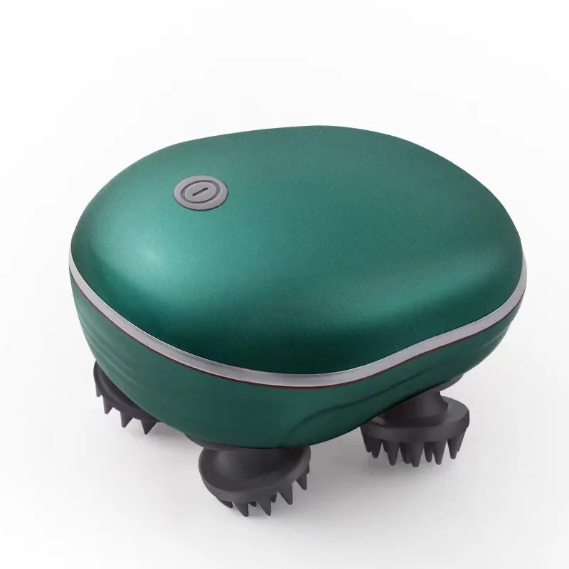 Electric Scalp Massager with Red Light Therapy – Antistress Body Massage Tool for Muscle Tension & Tiredness Relief