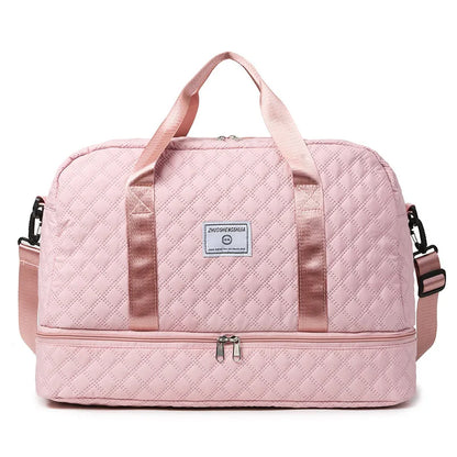 Short Trip Travel Bag – Large Capacity Waterproof Handbag with Dry & Wet Separation for Men & Women