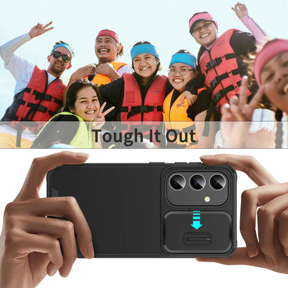 Samsung Galaxy S Series Slide Camera Armor Case – Compatible with S21/S22/S23/S24/S25 Ultra & FE Models