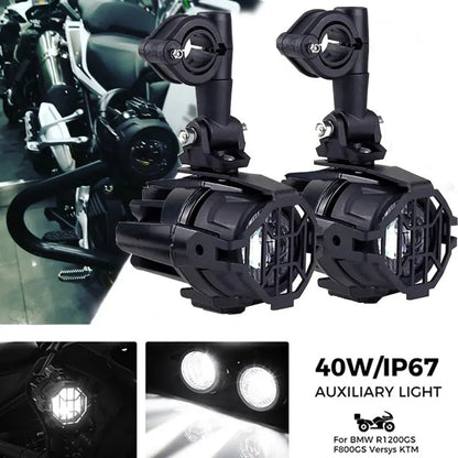 40W LED Fog Light Upgrade for BMW R1200GS, F800GS, F700GS, F650 & K1600 – 6000K Bright Motorcycle Auxiliary Lamp