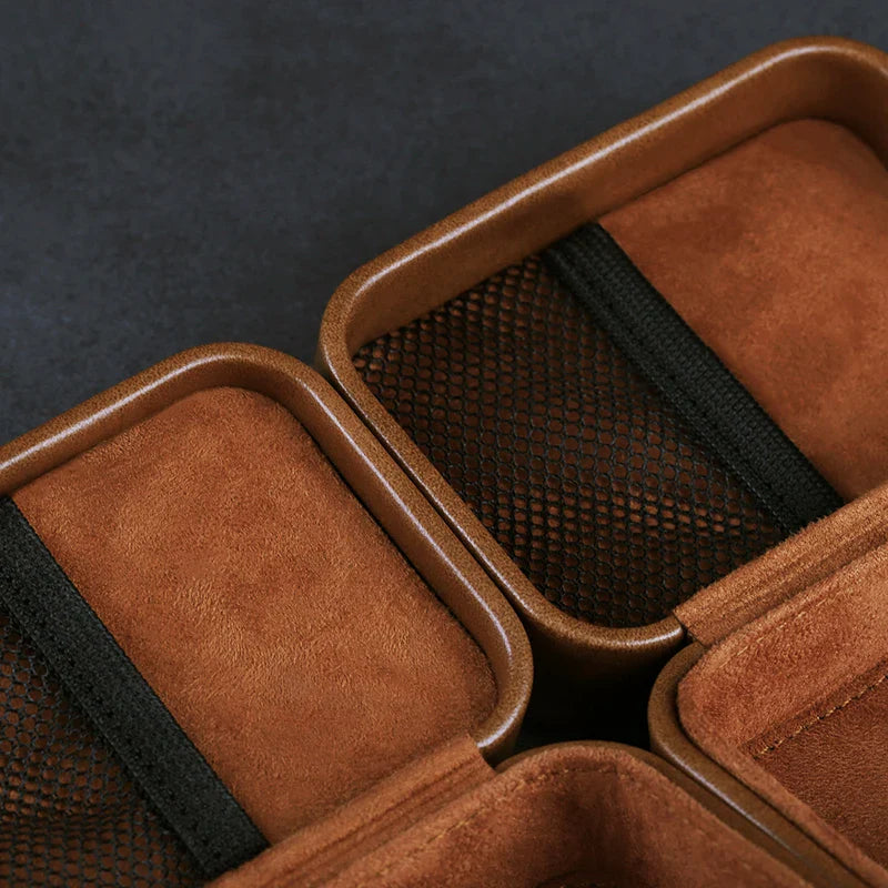 OPENHEART IEM Cable Case - PU Leather Earphone Case Bag for Headphones and Earphone Accessories