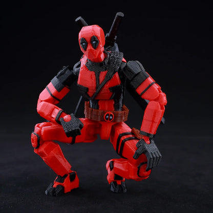 9L3D Lucky13 T13 Action Figures — 3D Printed Deadpool, Wolverine, Batman, Spider-Man & Venom Anime Model Toys, Collectible Gift