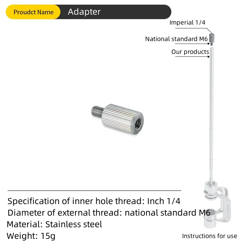 Outdoor Portable IGT Table Light Pole Bracket – Stainless Steel Camping Desktop Accessory