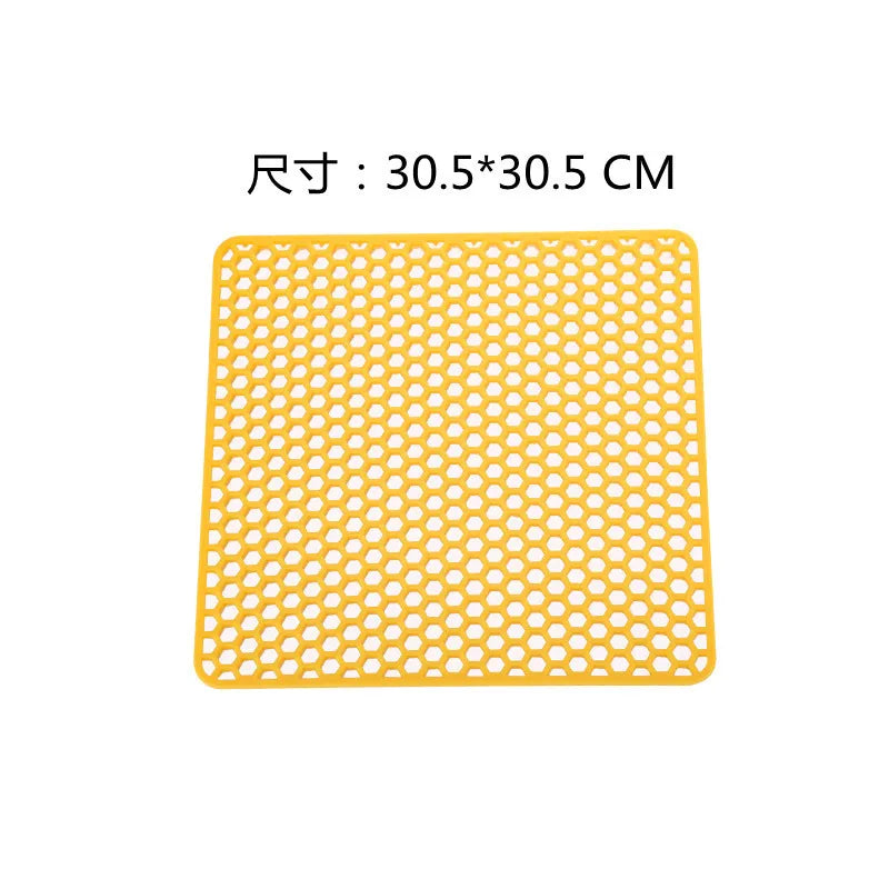 Food-Grade Silicone Hollow Insulation Mat – Non-Slip Kitchen Sink Protector & Desktop Table Mat